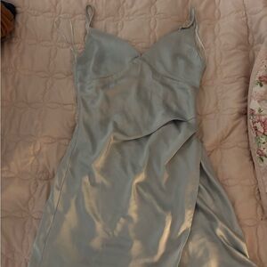 Altar'd State Backless Gray Dress